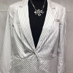 NEW-Cato Pinstriped Blazer